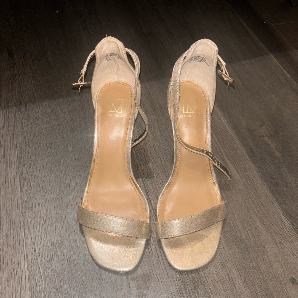 Material Girl Metallic Heels